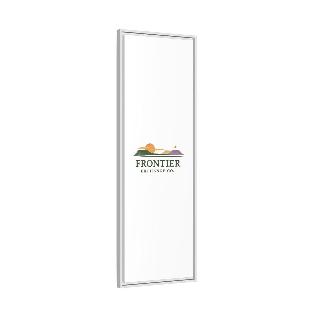 Framed Matte Canvas Print — Frontier Exchange Co. Logo