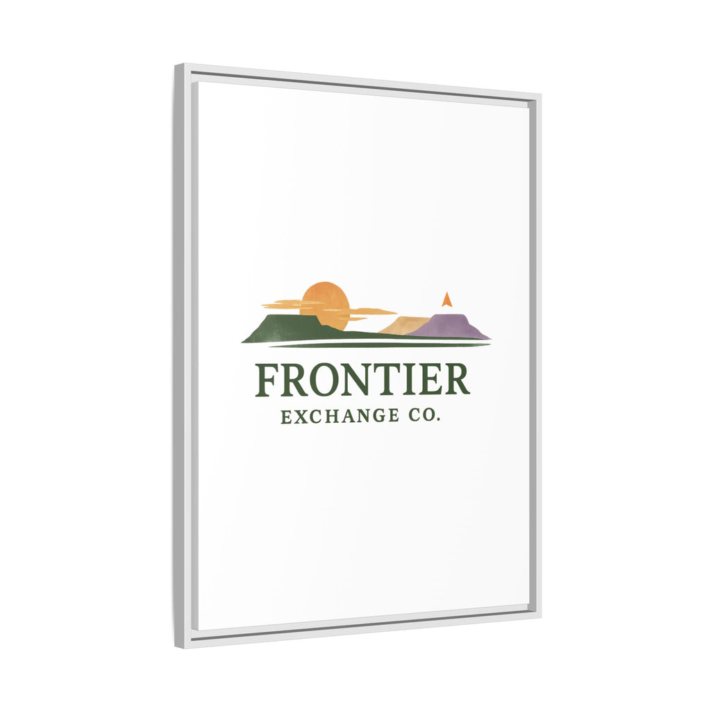 Framed Matte Canvas Print — Frontier Exchange Co. Logo