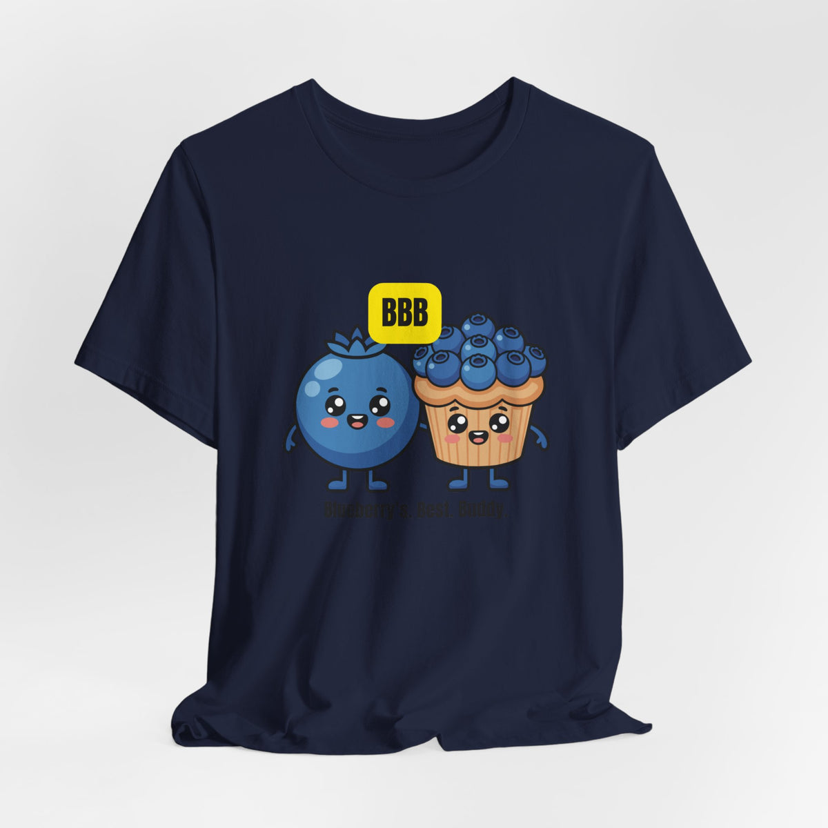 Blueberry Best Buddy Tee — Cute Blueberry & Muffin Graphic T‑Shirt