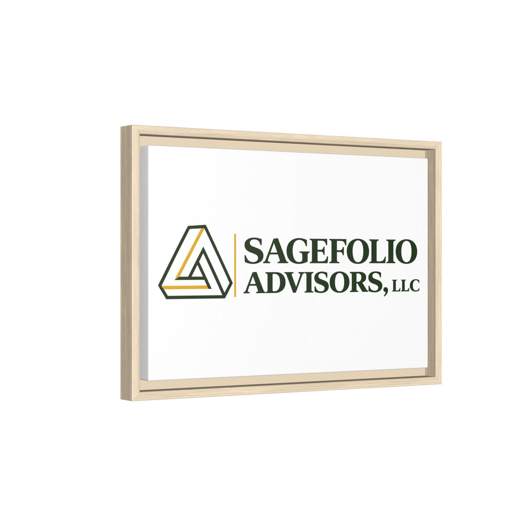 Framed Matte Canvas Wall Art — Sagefolio Advisors Logo