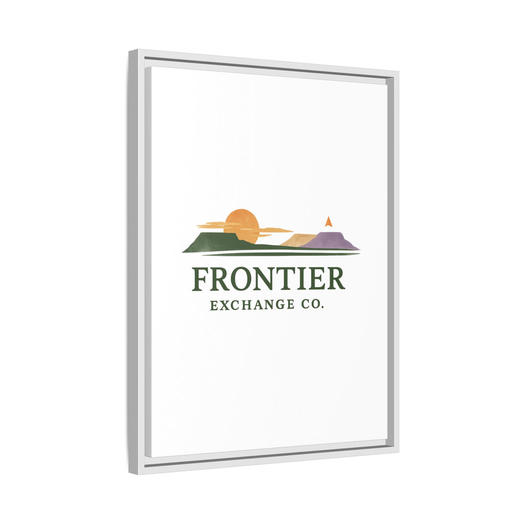 Framed Matte Canvas Print — Frontier Exchange Co. Logo