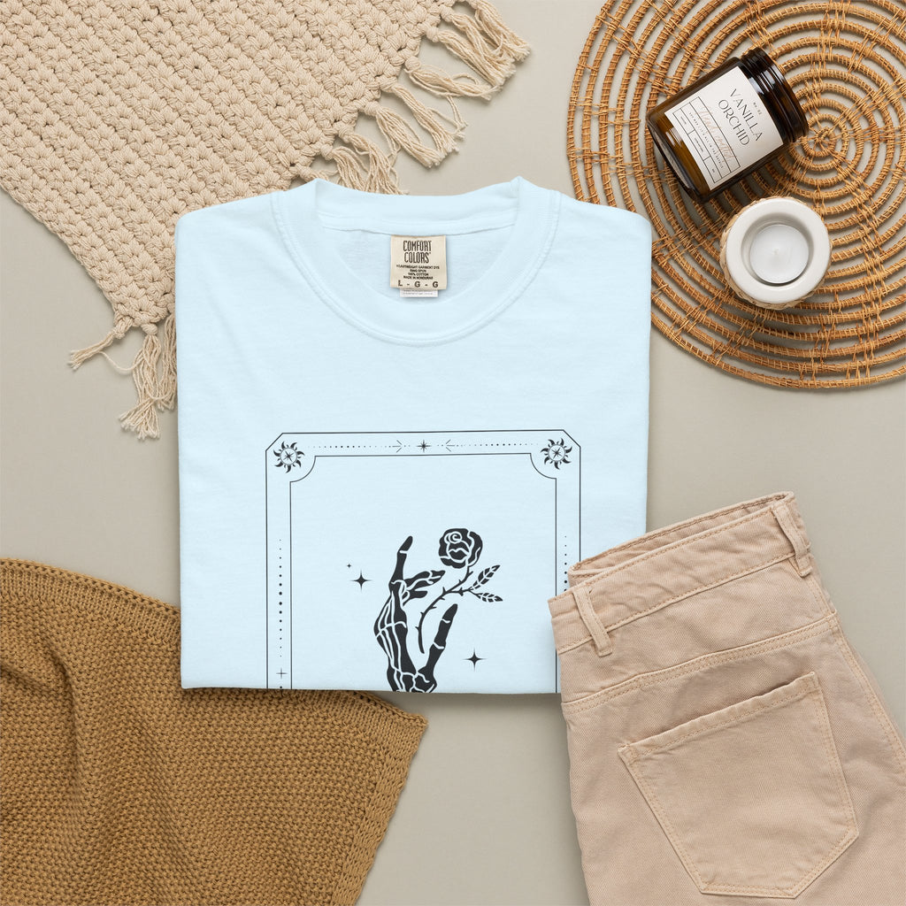 Tarot Skeleton Tee — The Chariot Illustration Graphic T-Shirt