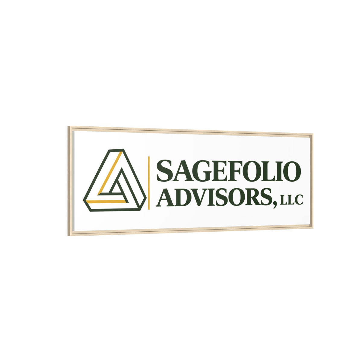 Framed Matte Canvas Wall Art — Sagefolio Advisors Logo