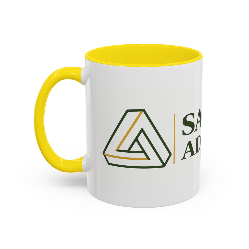 Sagefolio Advisors Logo Accent Coffee Mug — Branded Business Mug (11/15oz)