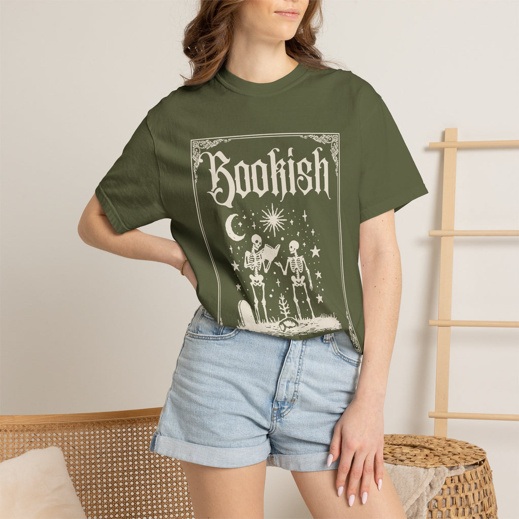 Bookish Skeletons T-Shirt — Vintage Gothic 'Bookish' Graphic Tee