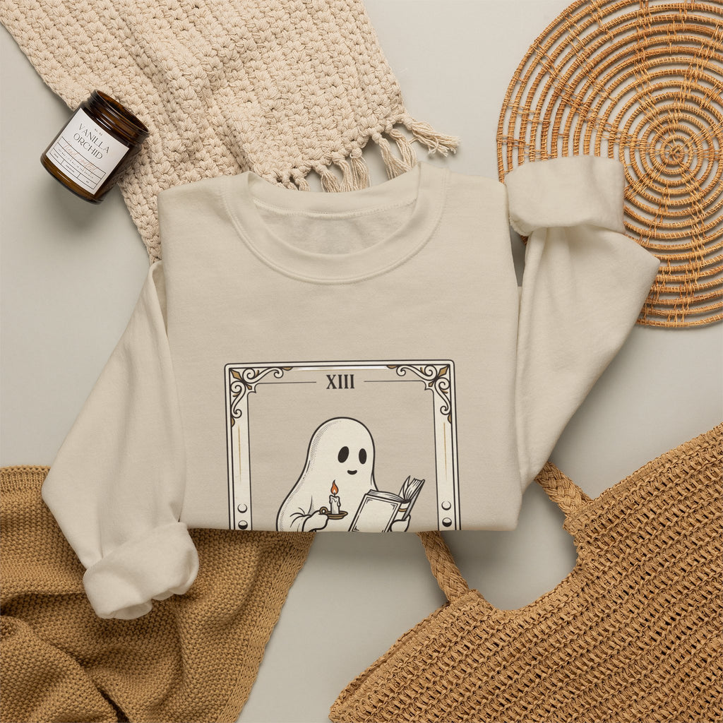 Ghost Reader tarot card Sweatshirt | Spooky Reader, Halloween bookish