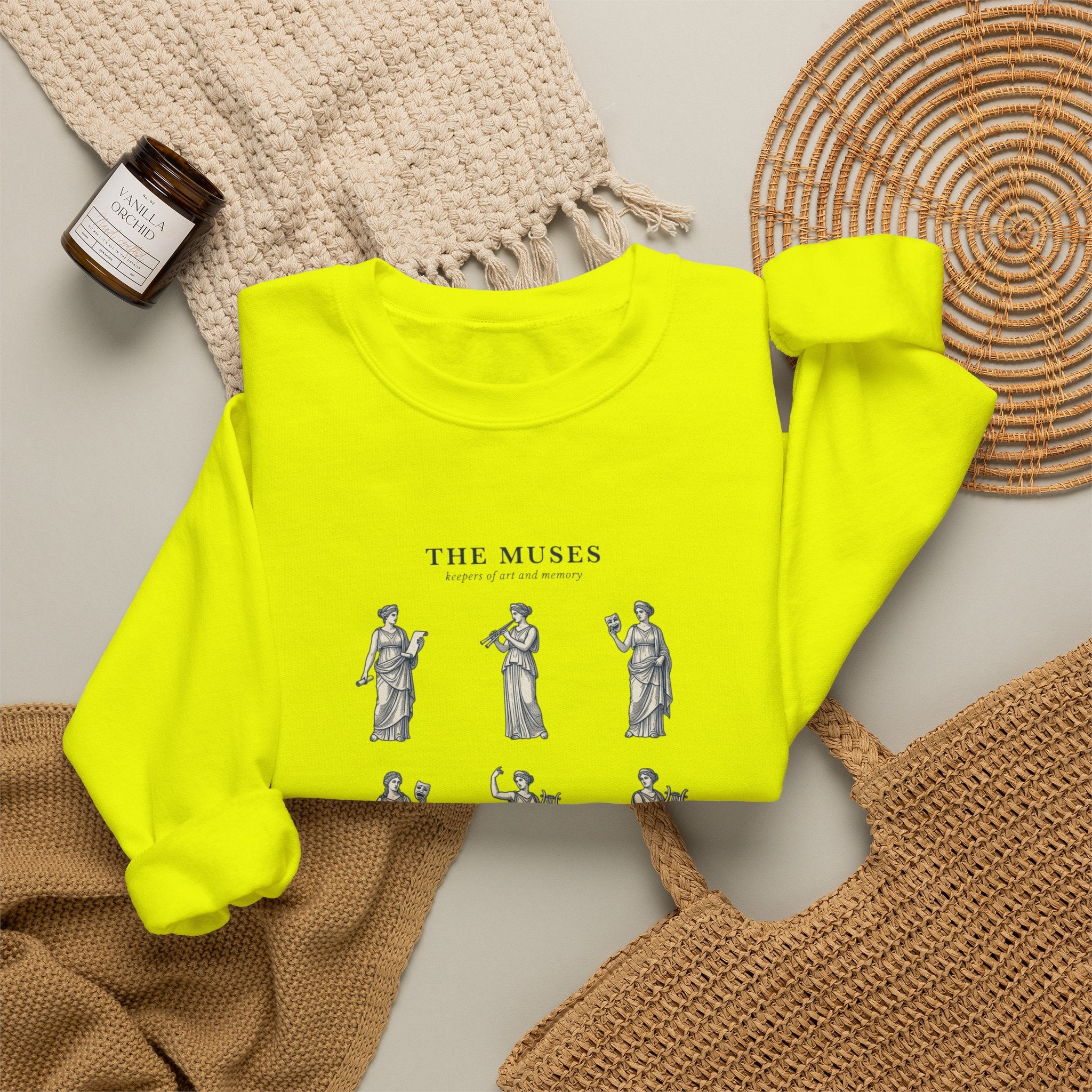 The Muses crewneck sweatshirt | Greek mythology, mythcore, classical art