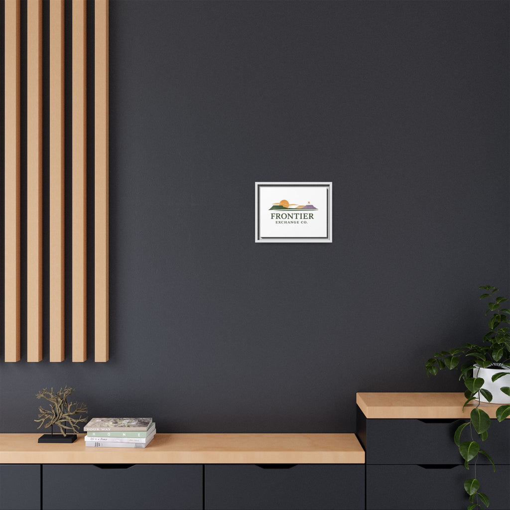Framed Matte Canvas Print — Frontier Exchange Co. Logo