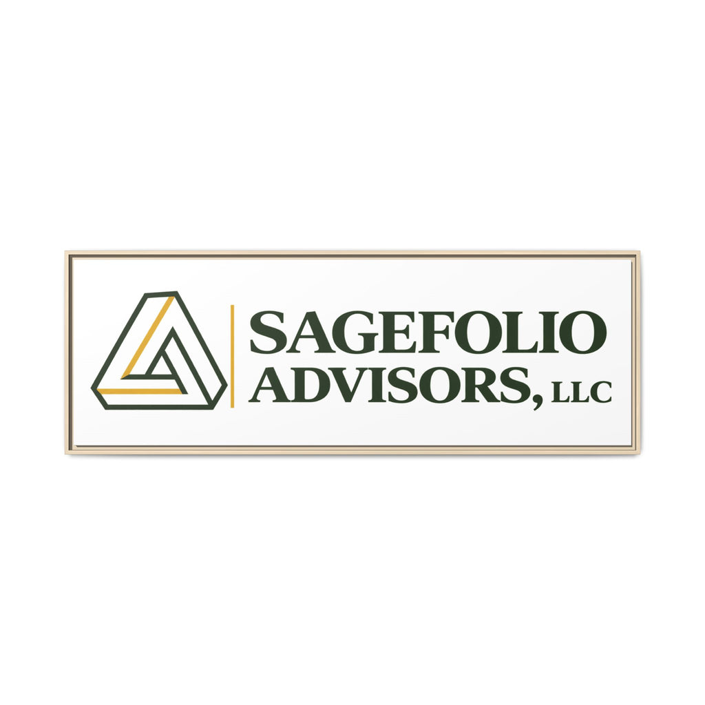 Framed Matte Canvas Wall Art — Sagefolio Advisors Logo