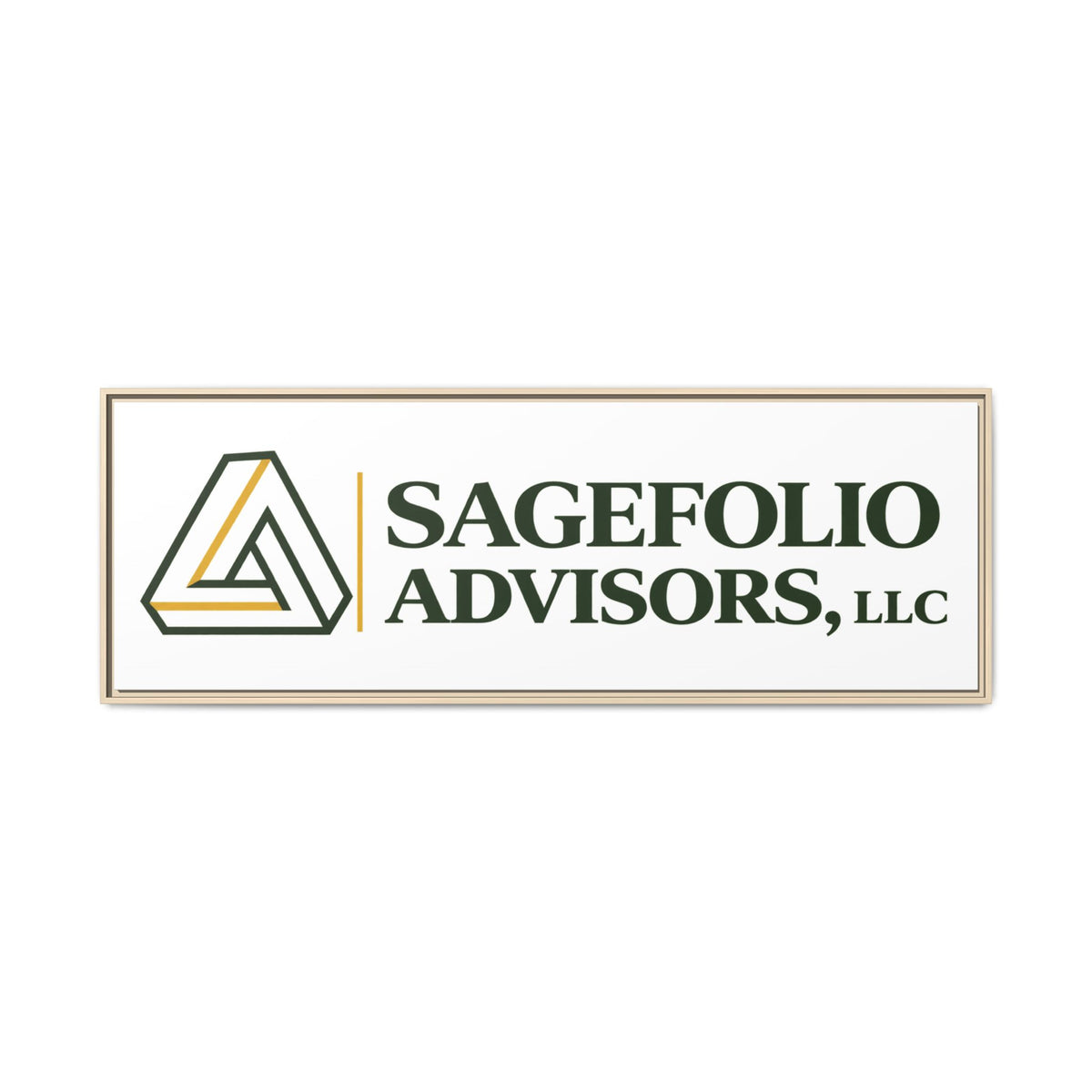 Framed Matte Canvas Wall Art — Sagefolio Advisors Logo