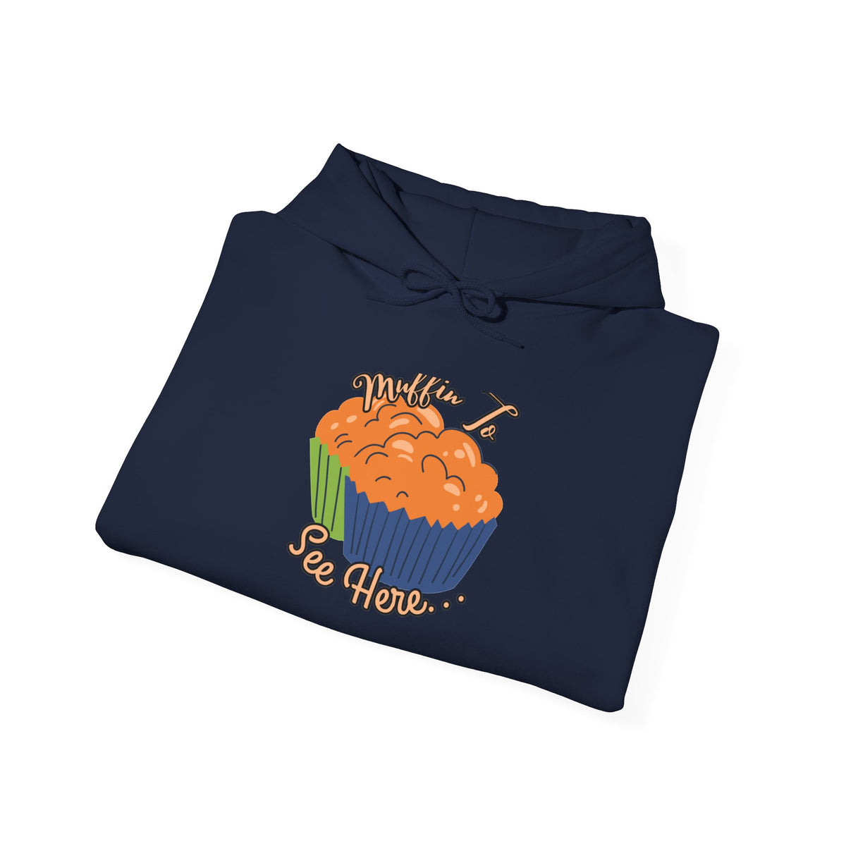 Pumpkin Cupcake Hoodie — Cute Fall Baking Graphic Sweatshirt
