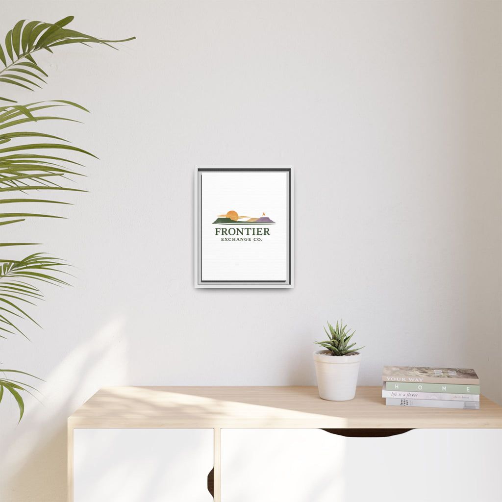 Framed Matte Canvas Print — Frontier Exchange Co. Logo