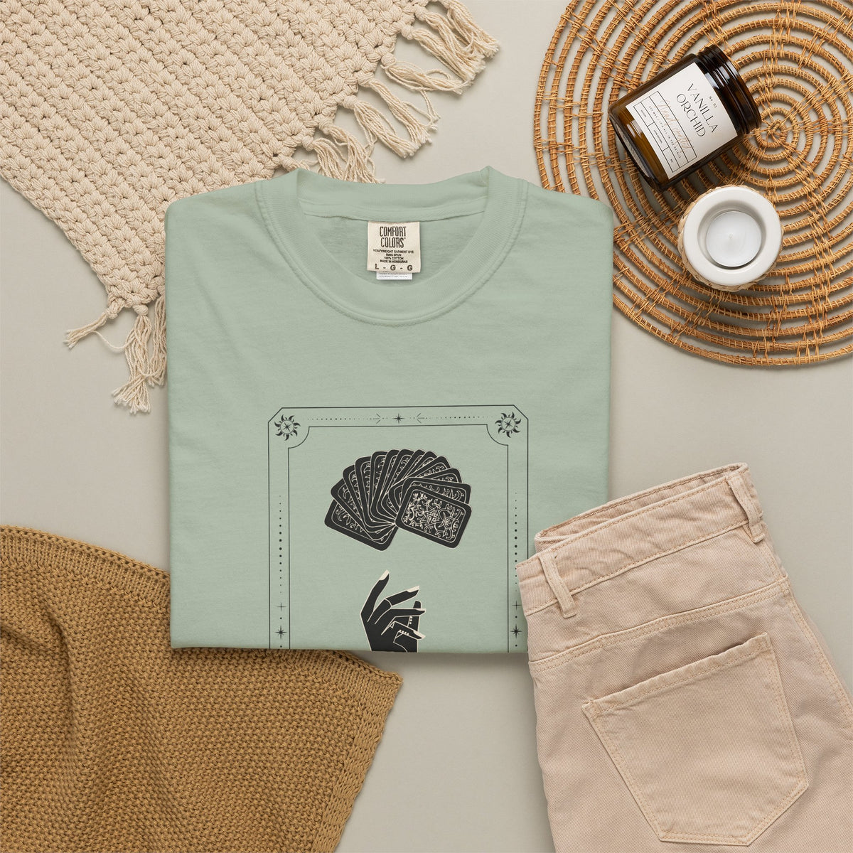 Tarot-Inspired 'Ace of Cups' Graphic T-Shirt — Minimal Occult Tee