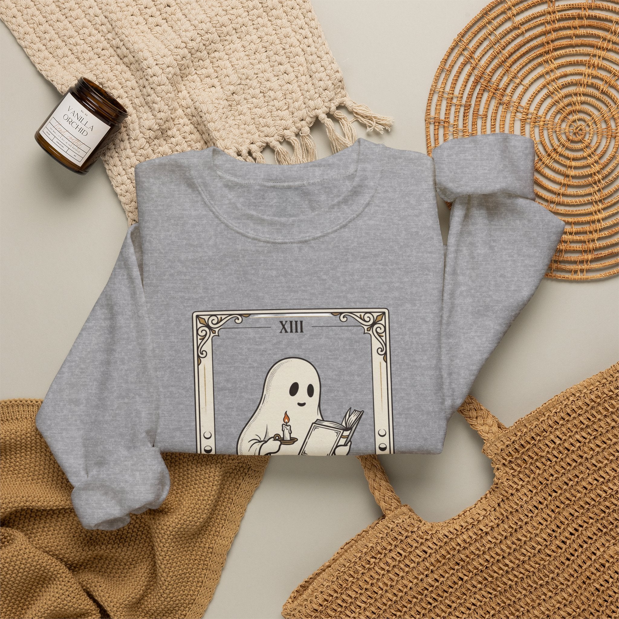 Ghost Reader tarot card Sweatshirt | Spooky Reader, Halloween bookish