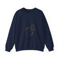 Moon Phases Crewneck Sweatshirt — Celestial Crescent & Phases Graphic