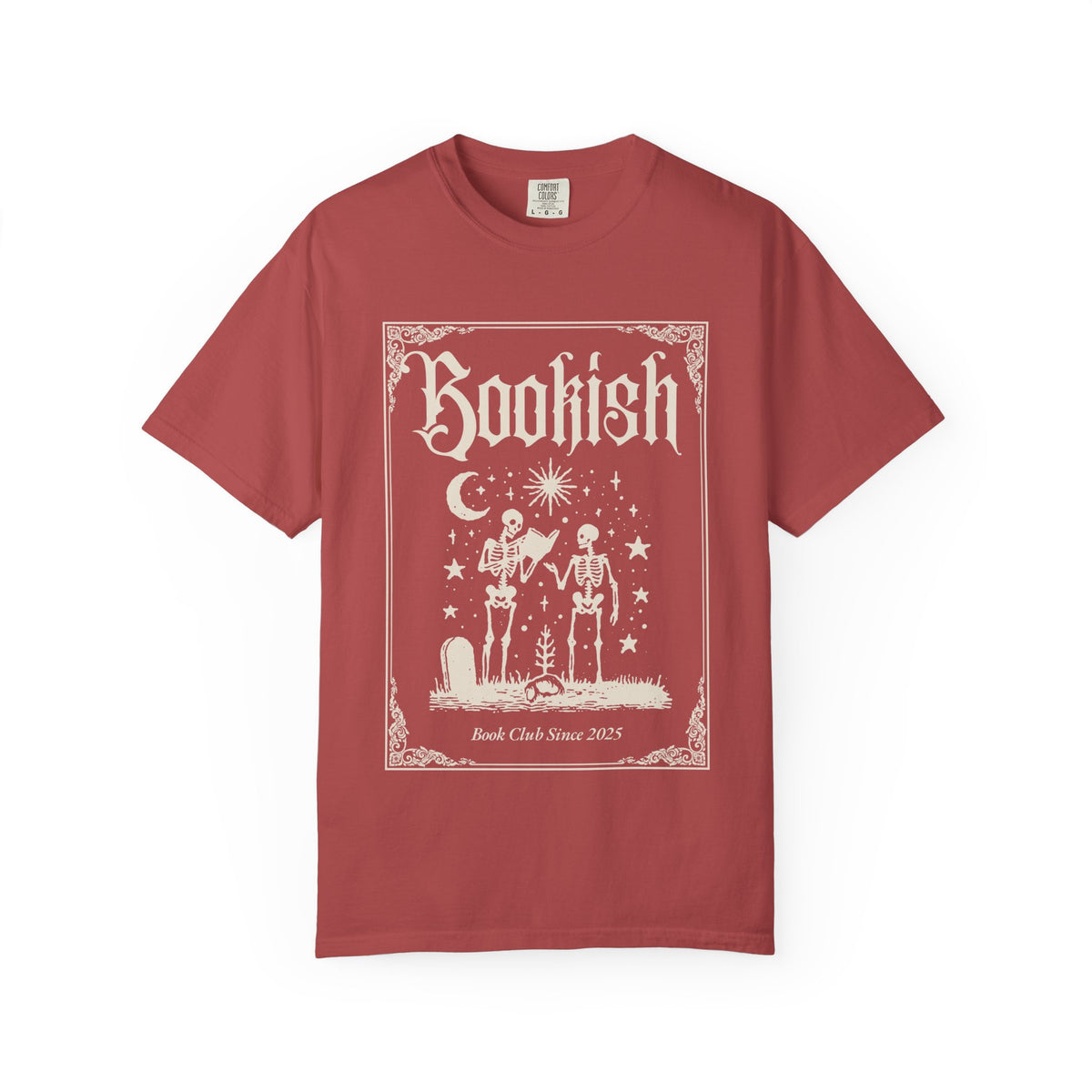 Bookish Skeletons T-Shirt — Vintage Gothic 'Bookish' Graphic Tee