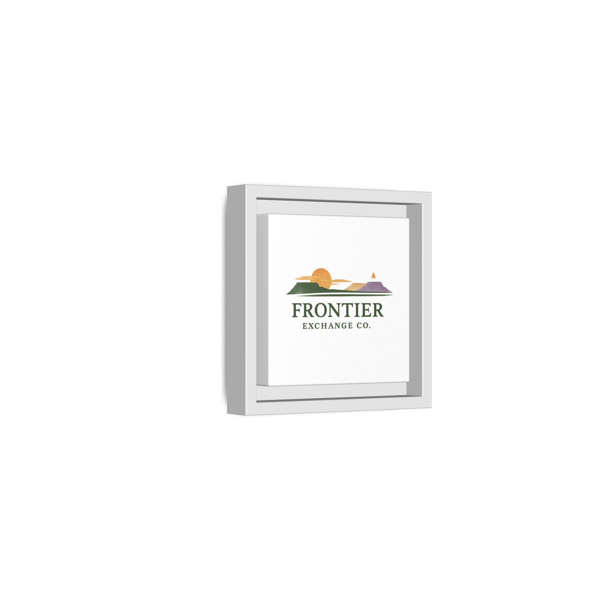 Framed Matte Canvas Print — Frontier Exchange Co. Logo