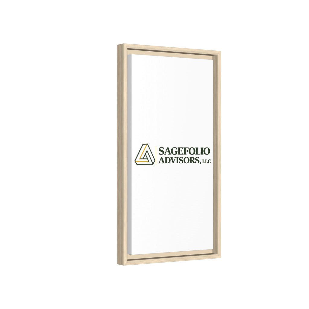 Framed Matte Canvas Wall Art — Sagefolio Advisors Logo