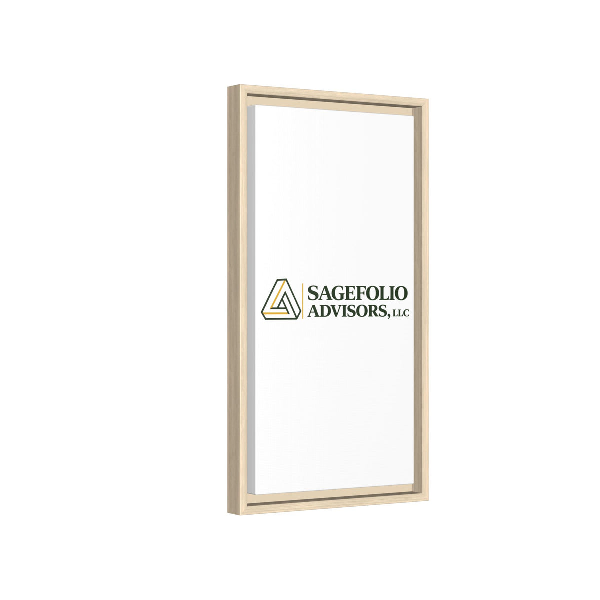 Framed Matte Canvas Wall Art — Sagefolio Advisors Logo