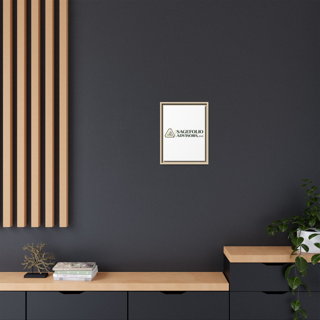 Framed Matte Canvas Wall Art — Sagefolio Advisors Logo