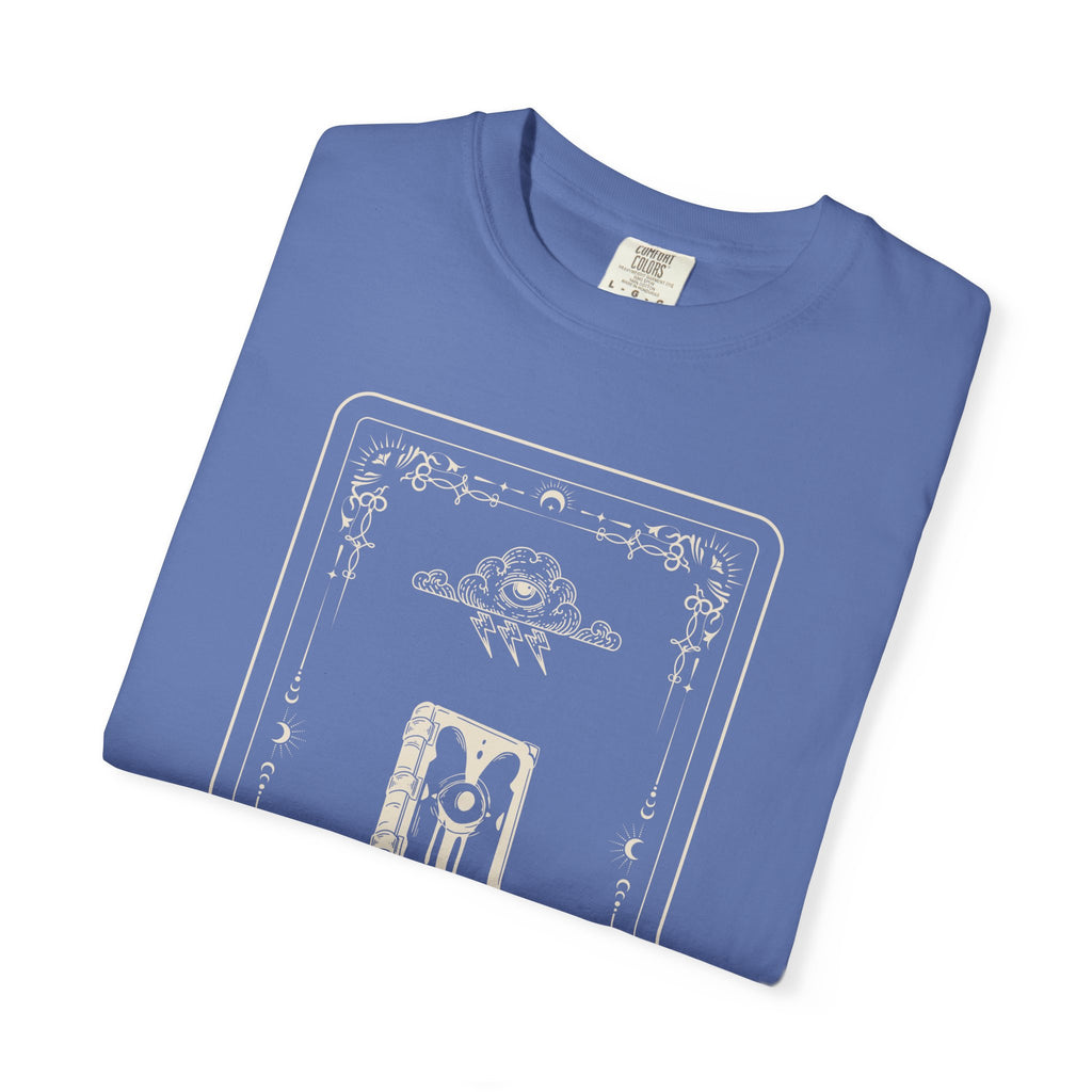 Tarot Bunny Illustration T-Shirt — 'Hold My Hand' Minimal Graphic Tee
