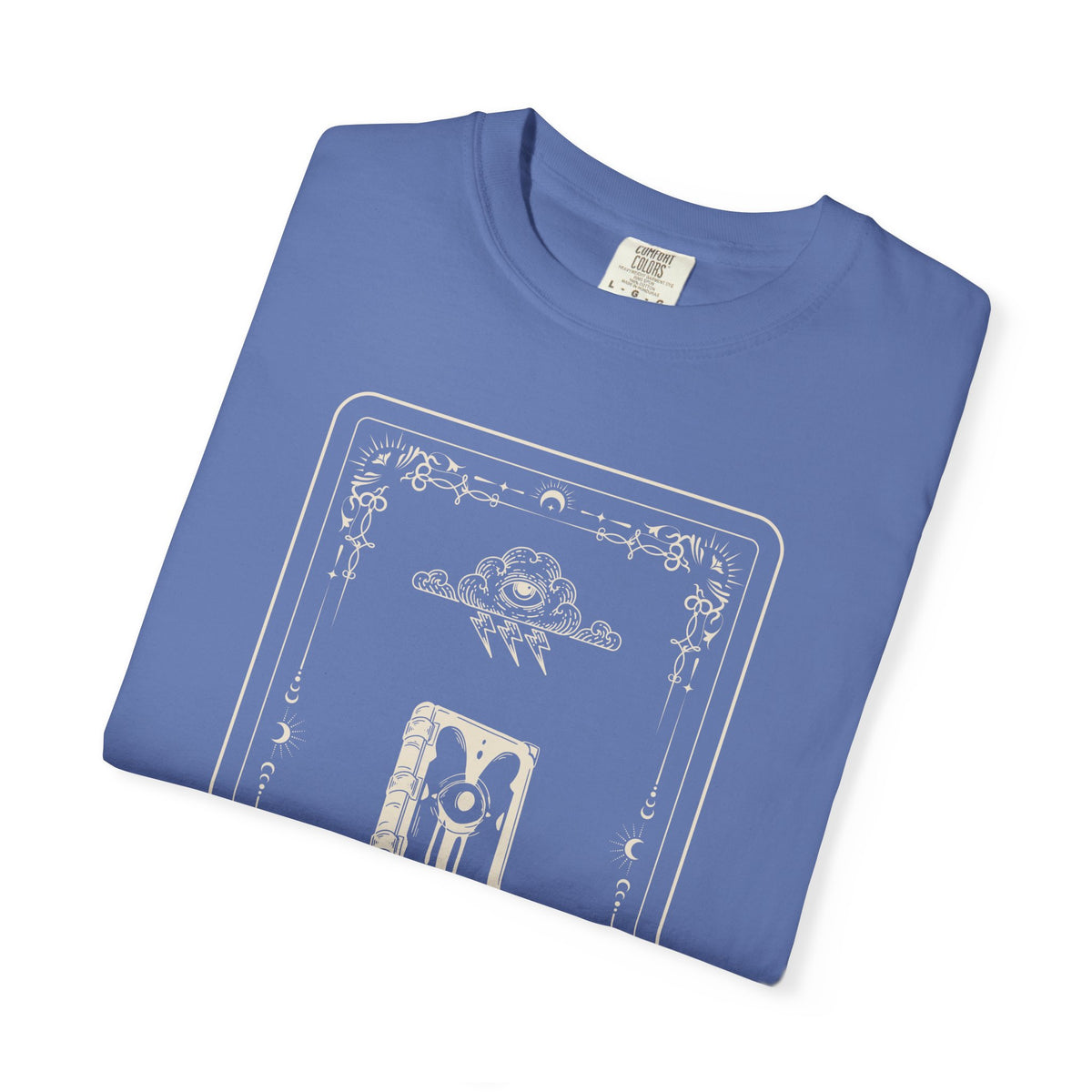 Tarot Bunny Illustration T-Shirt — 'Hold My Hand' Minimal Graphic Tee