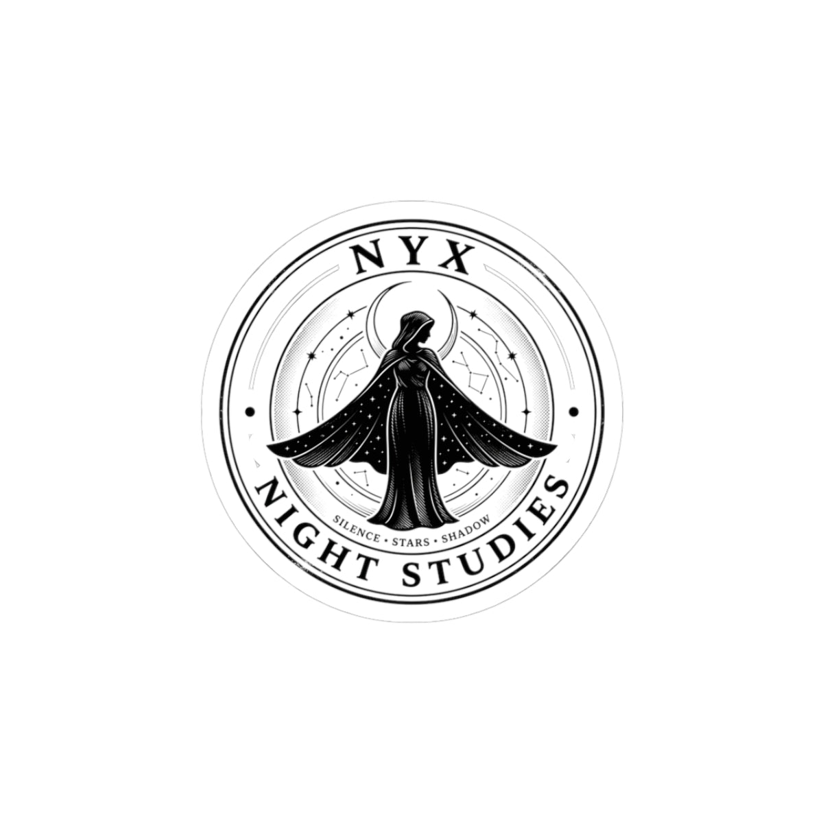 Nyx Night Studies Kiss-Cut Sticker | Mythcore Greek Mythology