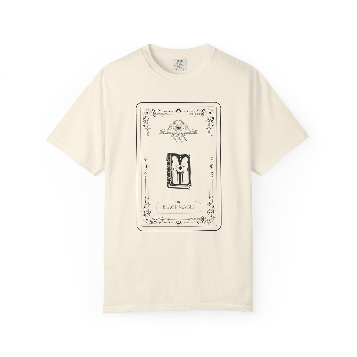 Tarot Bunny Illustration T-Shirt — 'Hold My Hand' Minimal Graphic Tee
