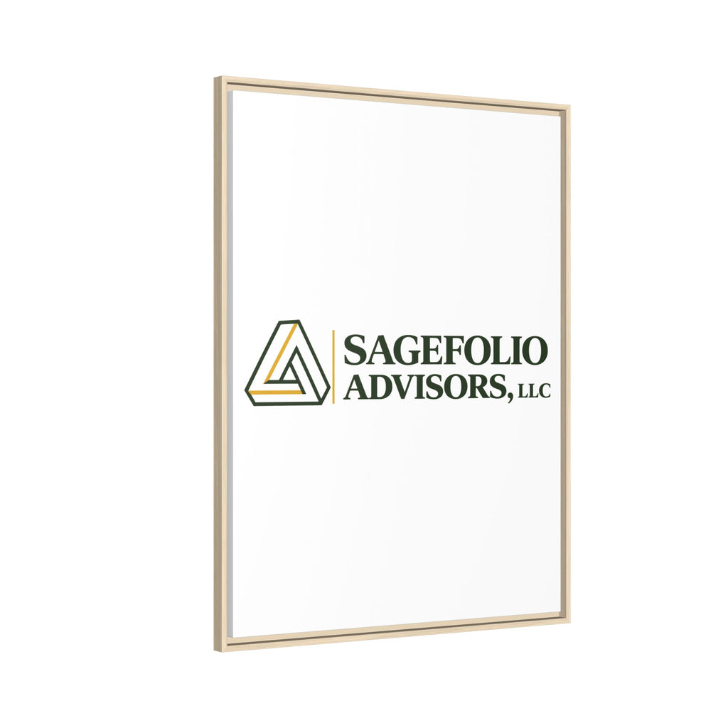 Framed Matte Canvas Wall Art — Sagefolio Advisors Logo