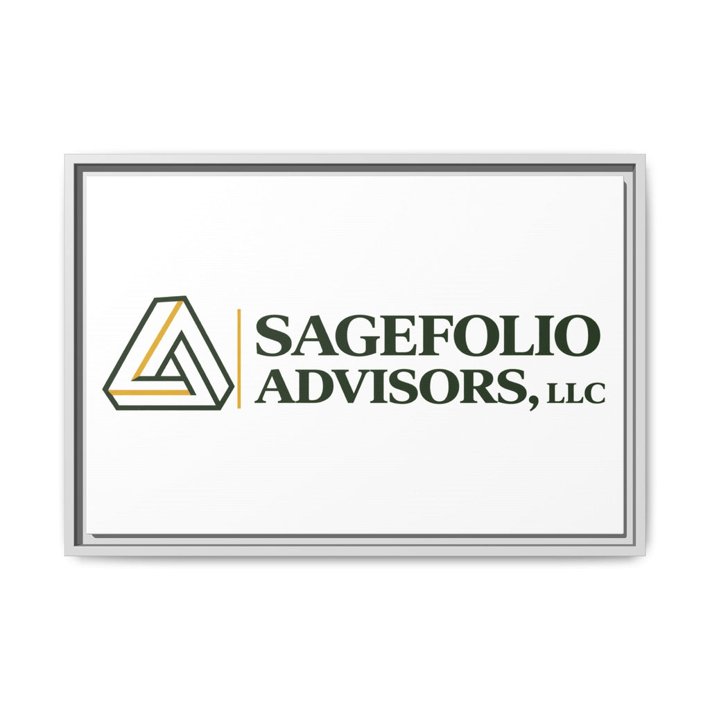 Framed Matte Canvas Wall Art — Sagefolio Advisors Logo