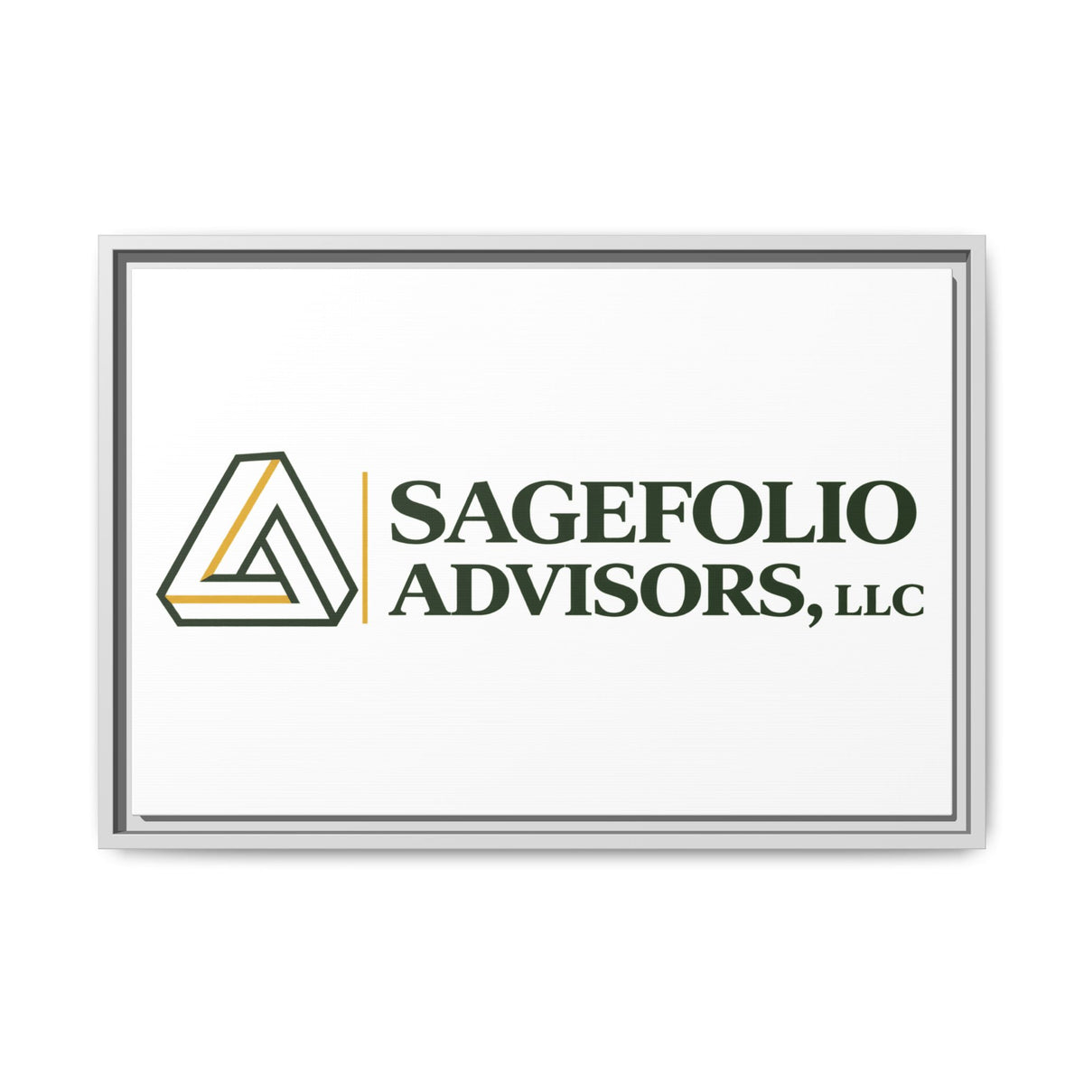Framed Matte Canvas Wall Art — Sagefolio Advisors Logo