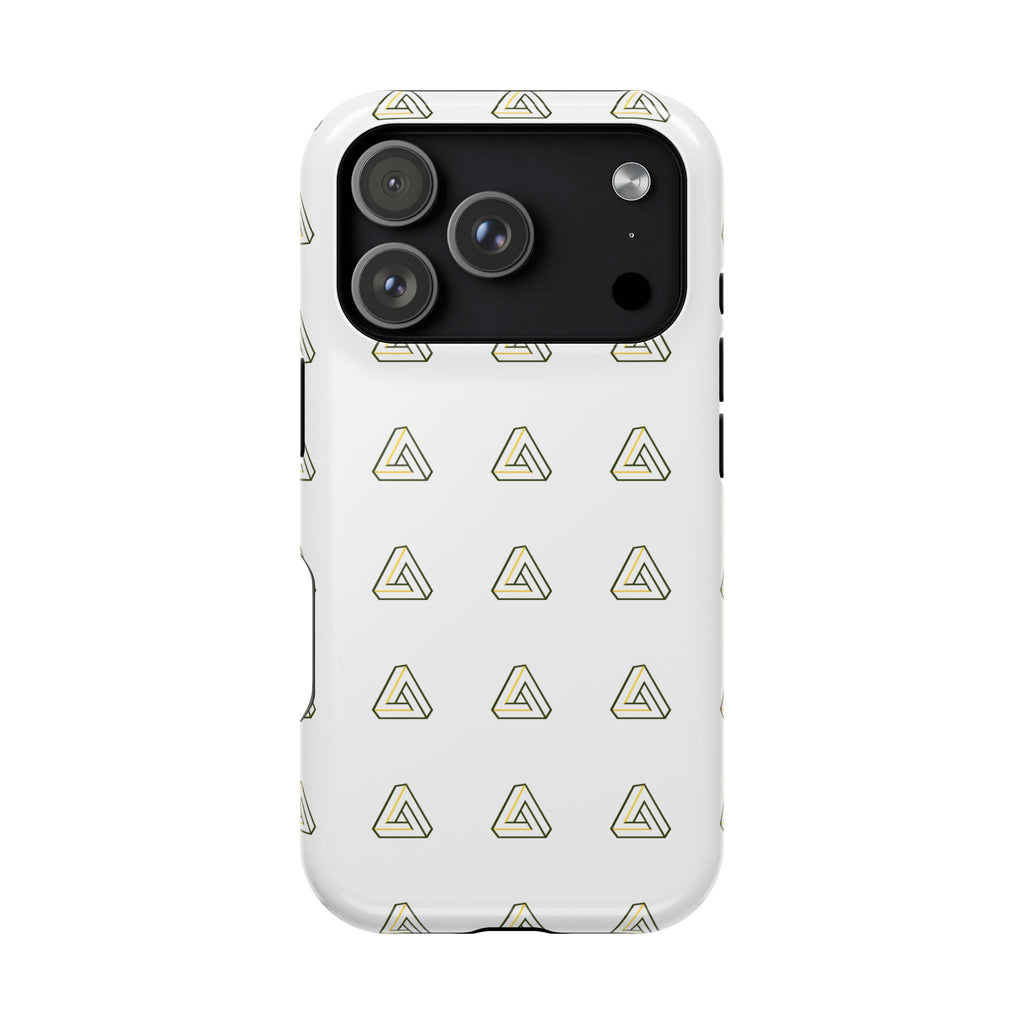 Magnetic Impact-Resistant Phone Case — Minimal Triangle Pattern