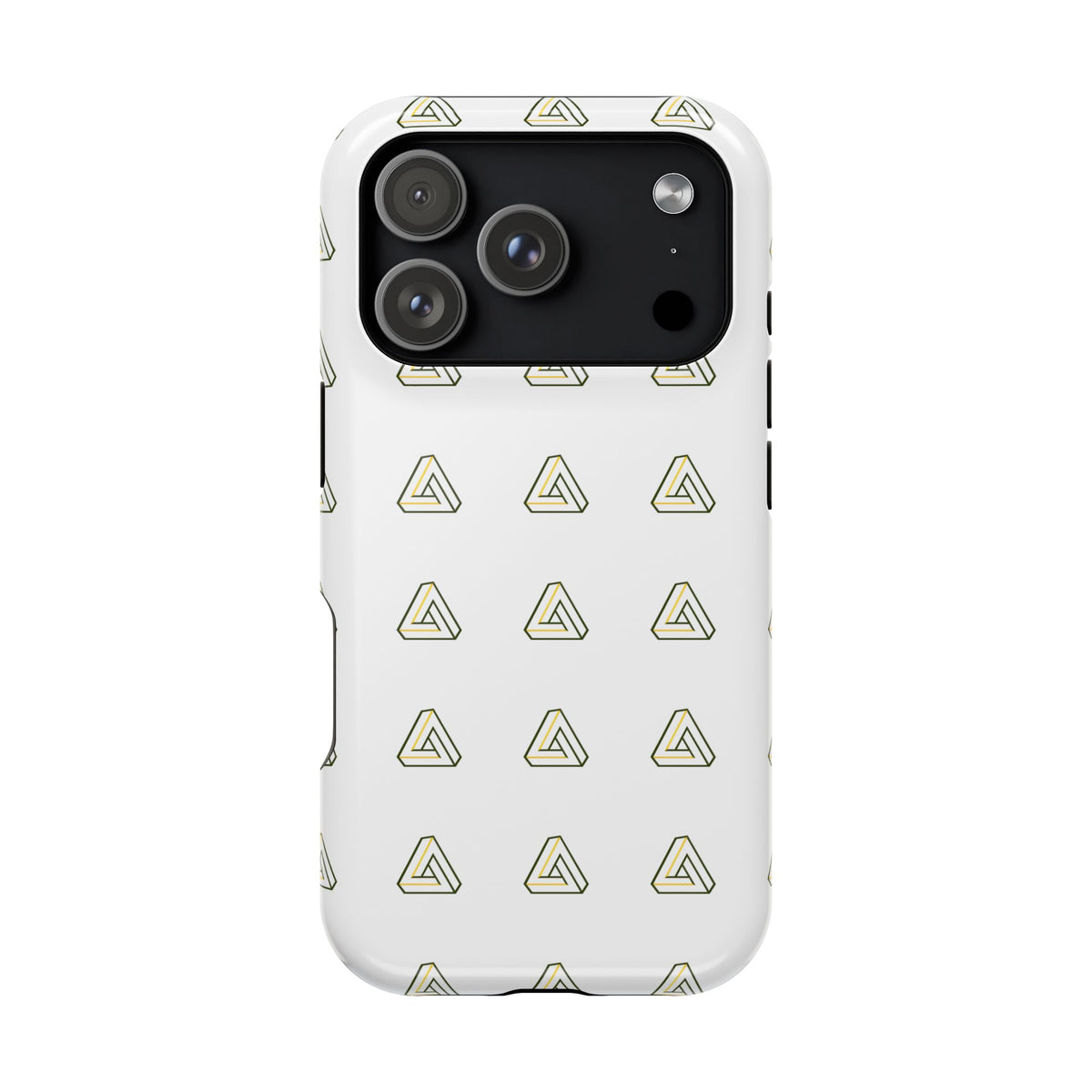 Magnetic Impact-Resistant Phone Case — Minimal Triangle Pattern