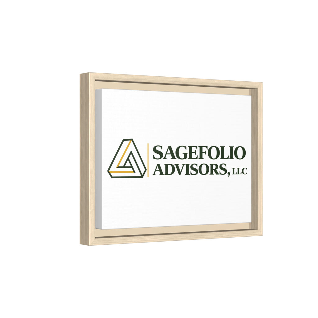 Framed Matte Canvas Wall Art — Sagefolio Advisors Logo