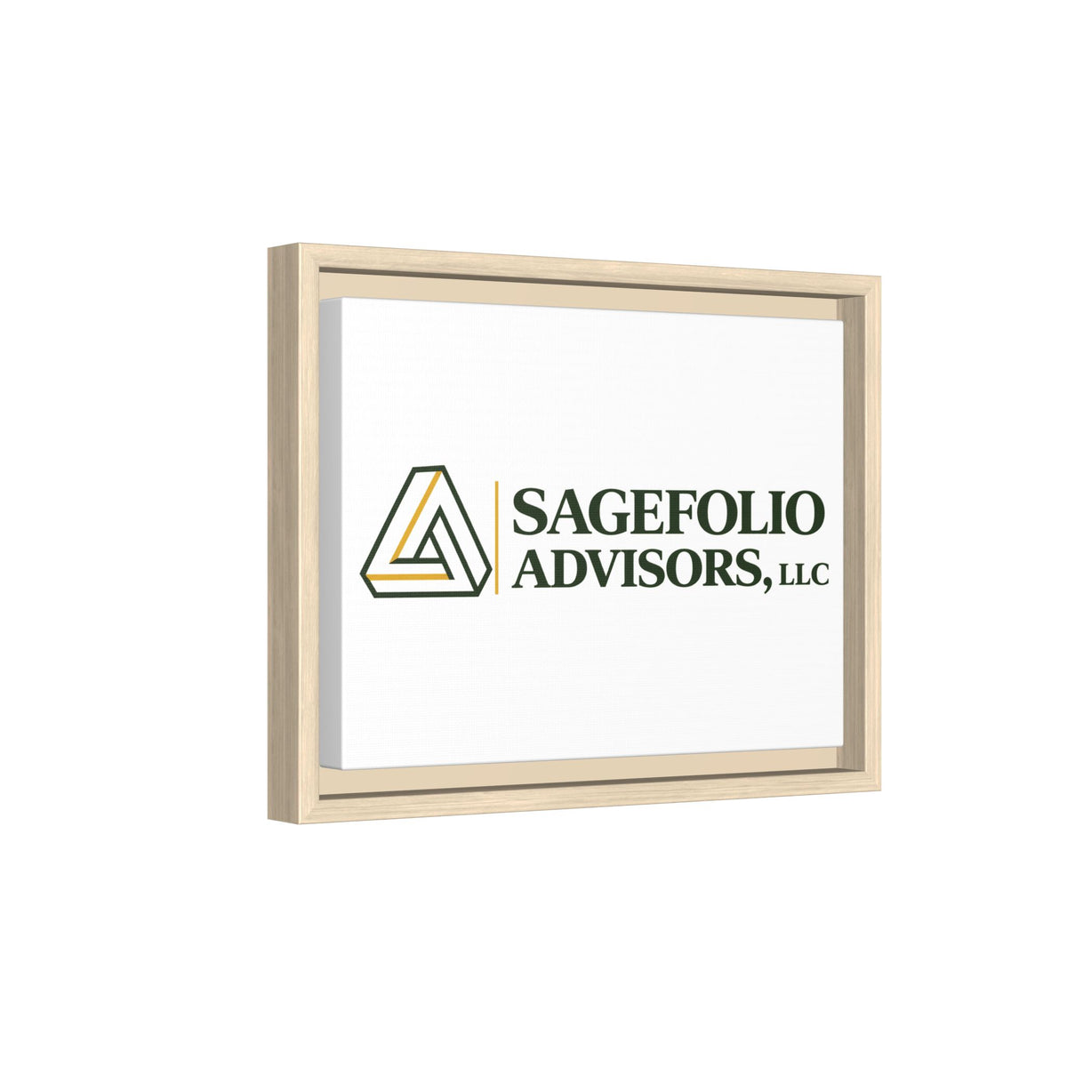 Framed Matte Canvas Wall Art — Sagefolio Advisors Logo