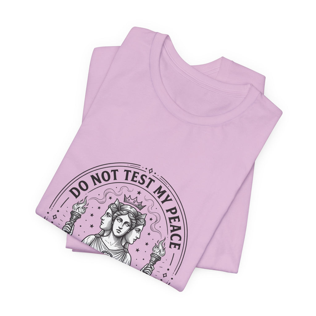 Do Not Test My Peace Guardian Illustration Tee | Greek Mythology, Mythcore