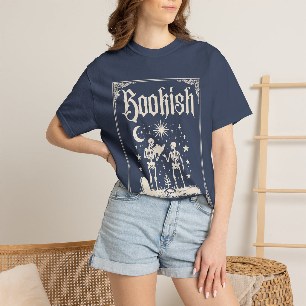 Bookish Skeletons T-Shirt — Vintage Gothic 'Bookish' Graphic Tee