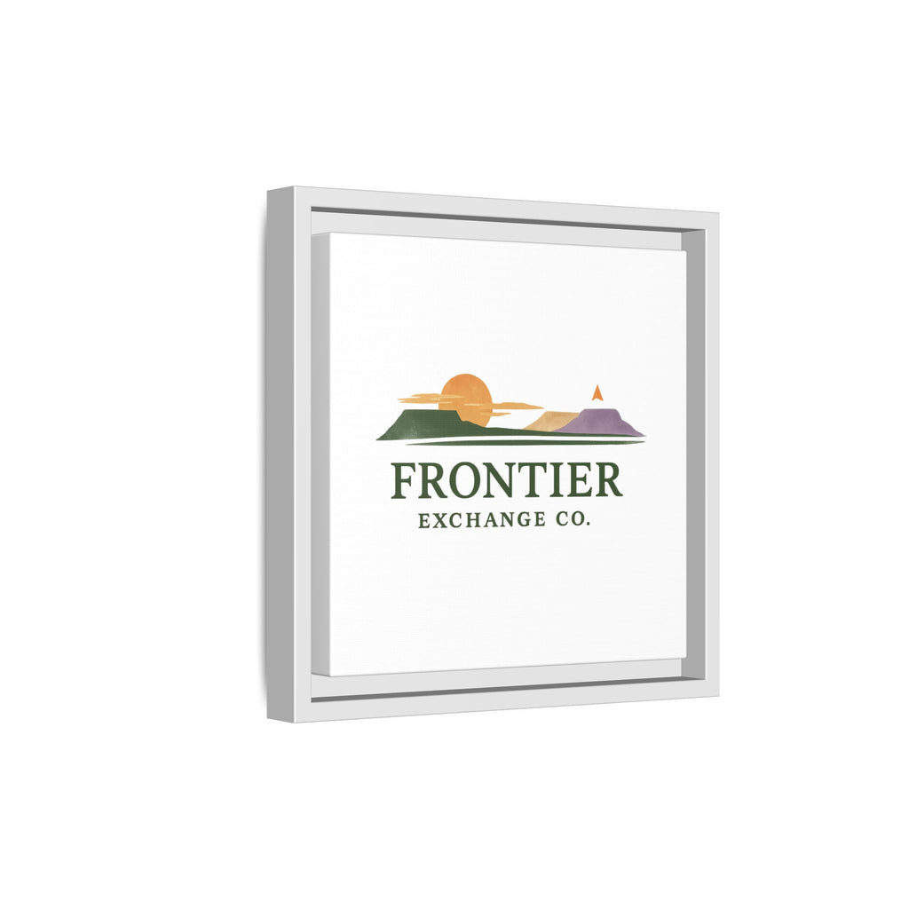 Framed Matte Canvas Print — Frontier Exchange Co. Logo