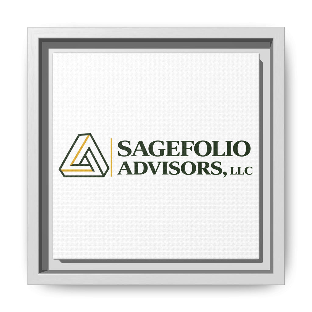 Framed Matte Canvas Wall Art — Sagefolio Advisors Logo