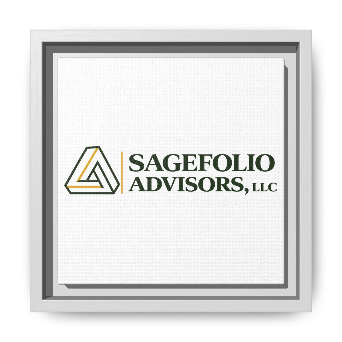 Framed Matte Canvas Wall Art — Sagefolio Advisors Logo