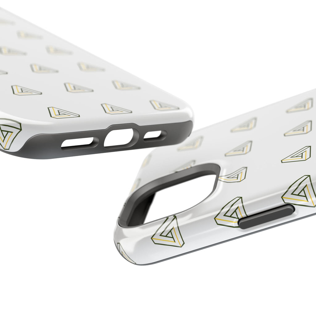 Magnetic Impact-Resistant Phone Case — Minimal Triangle Pattern