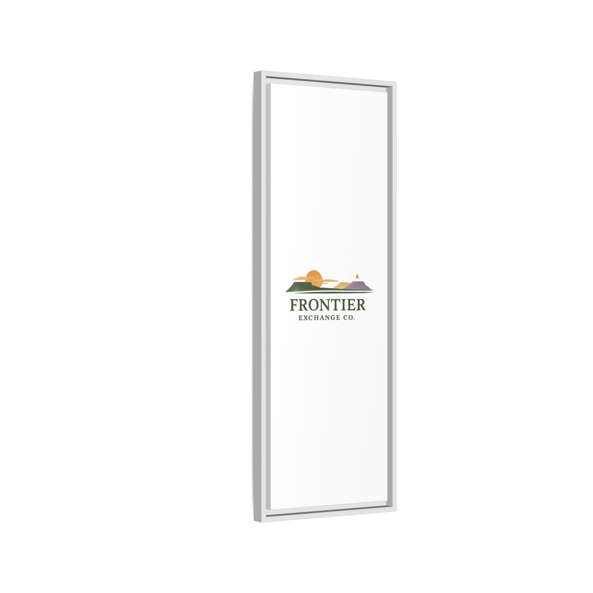 Framed Matte Canvas Print — Frontier Exchange Co. Logo