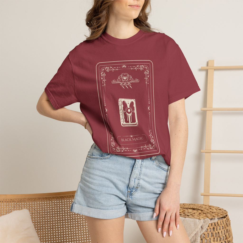 Tarot Bunny Illustration T-Shirt — 'Hold My Hand' Minimal Graphic Tee