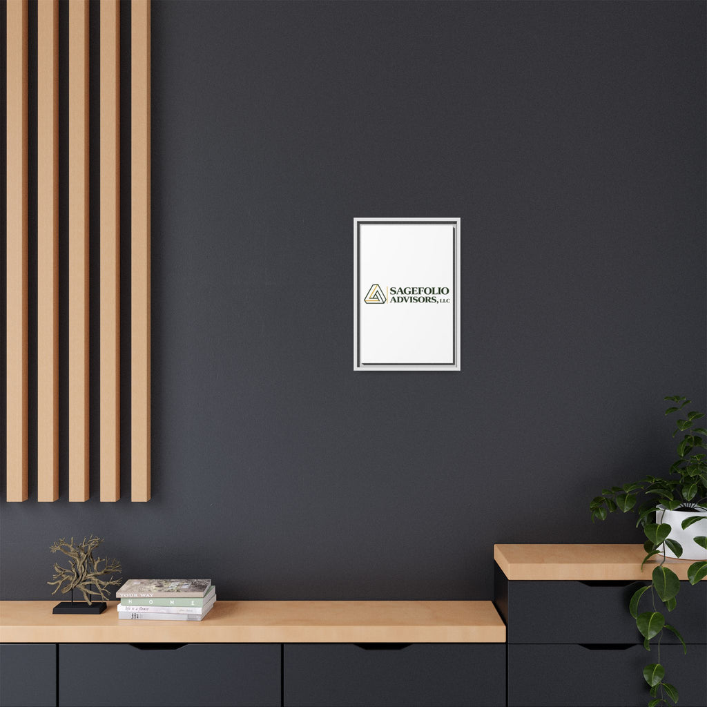 Framed Matte Canvas Wall Art — Sagefolio Advisors Logo