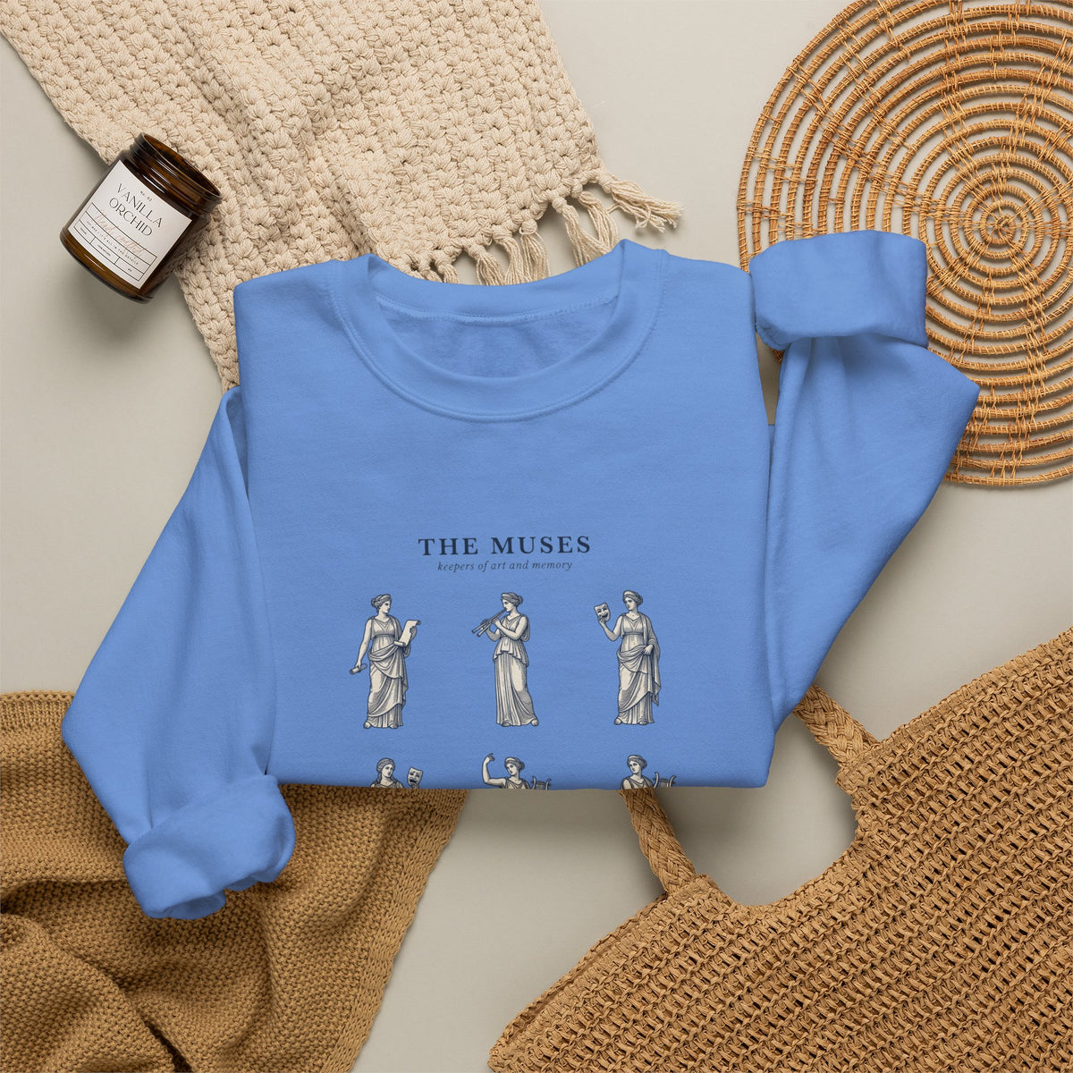 The Muses crewneck sweatshirt | Greek mythology, mythcore, classical art
