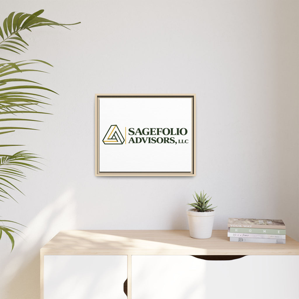 Framed Matte Canvas Wall Art — Sagefolio Advisors Logo