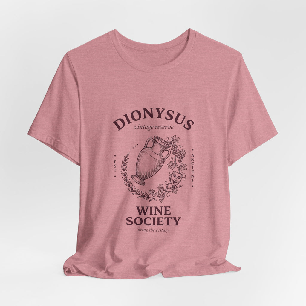 Dionysus Wine Society Tee | Greek Mythology, Mythcore Classic
