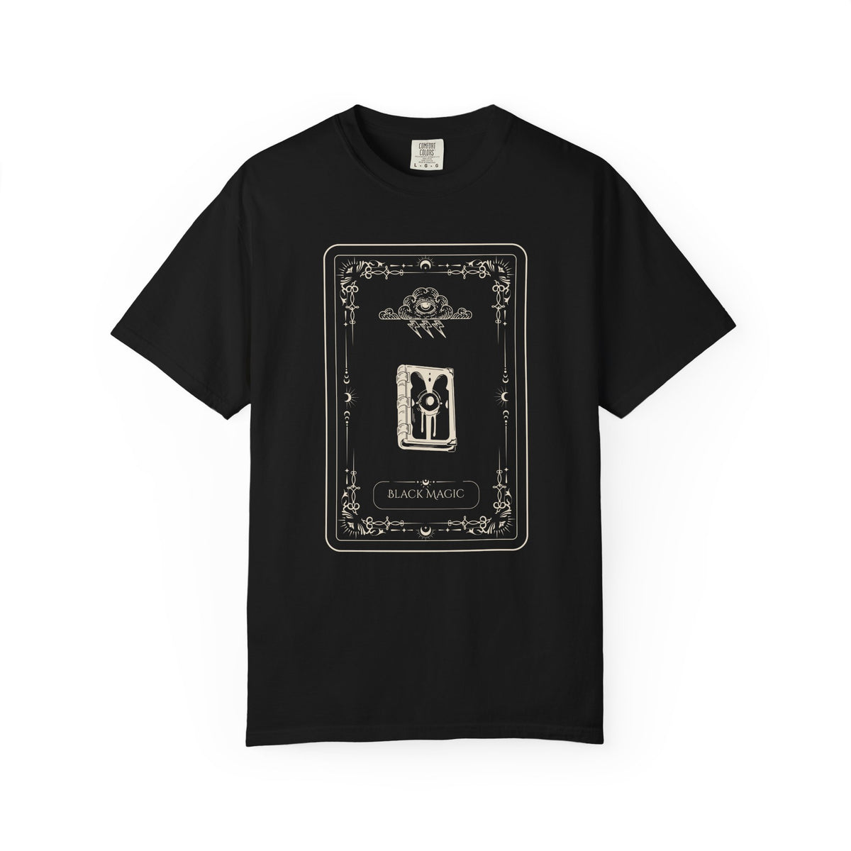 Tarot Bunny Illustration T-Shirt — 'Hold My Hand' Minimal Graphic Tee