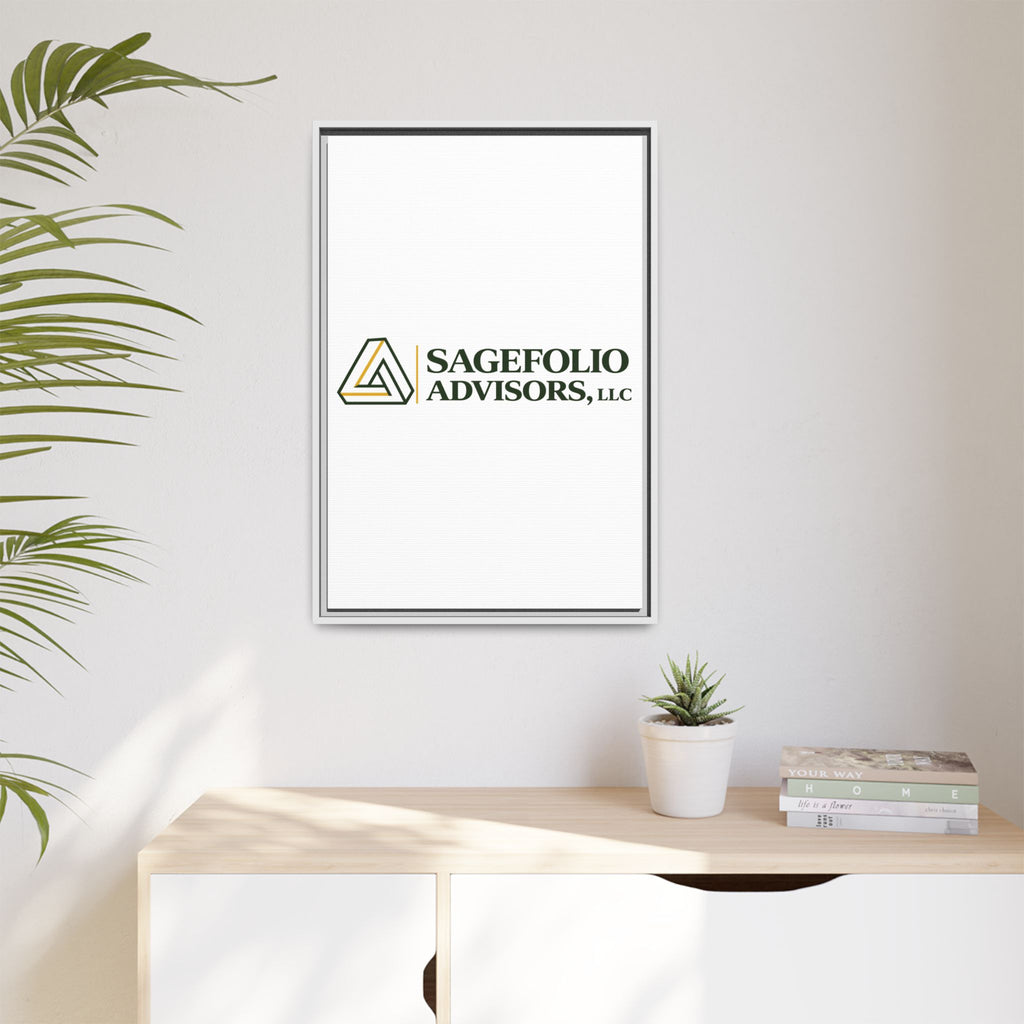 Framed Matte Canvas Wall Art — Sagefolio Advisors Logo