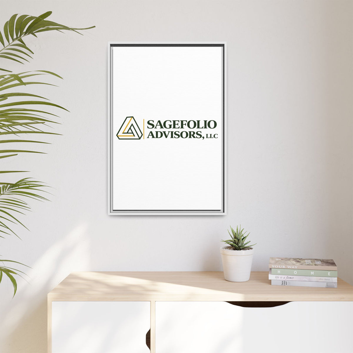 Framed Matte Canvas Wall Art — Sagefolio Advisors Logo